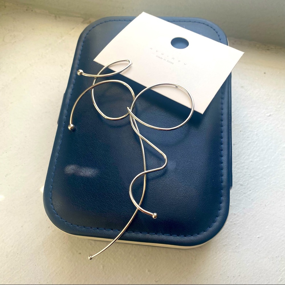 Wire Earrings 🌟 Irregular Shape